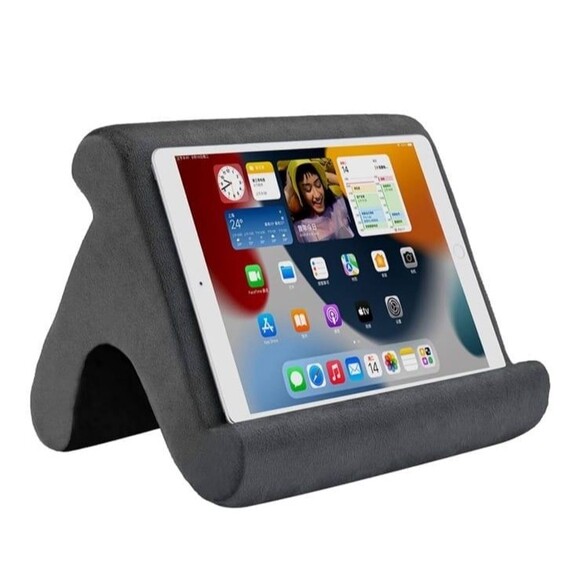 Pillow Pad Gray Deluxe Premium Multi-Angle Soft Tablet Stand NEW SEALED Mem Foam - Picture 8 of 12